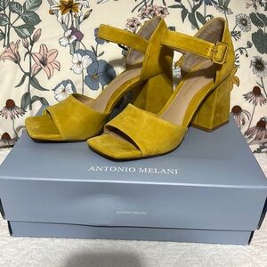 Antonio Melani Yellow Heeled Sandals